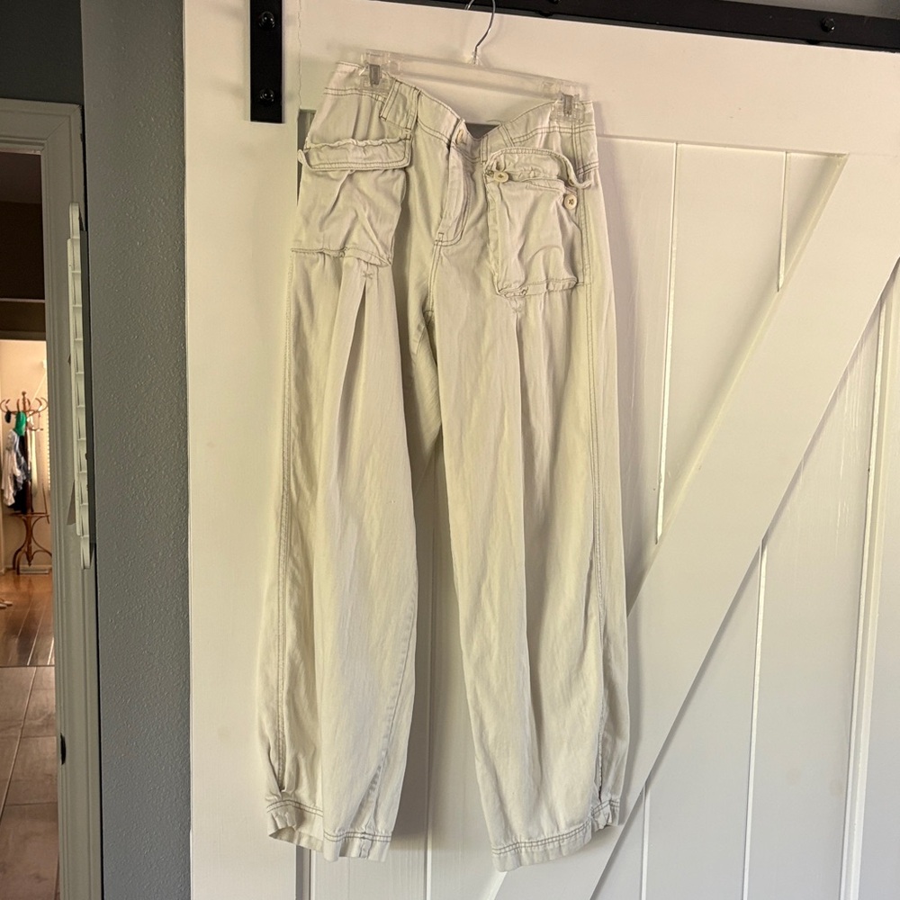 We The Free Cream Cargo Pants